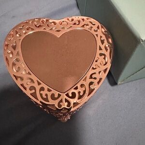 Things Remember Heart-Shaped Rose Gold Jewelry Box